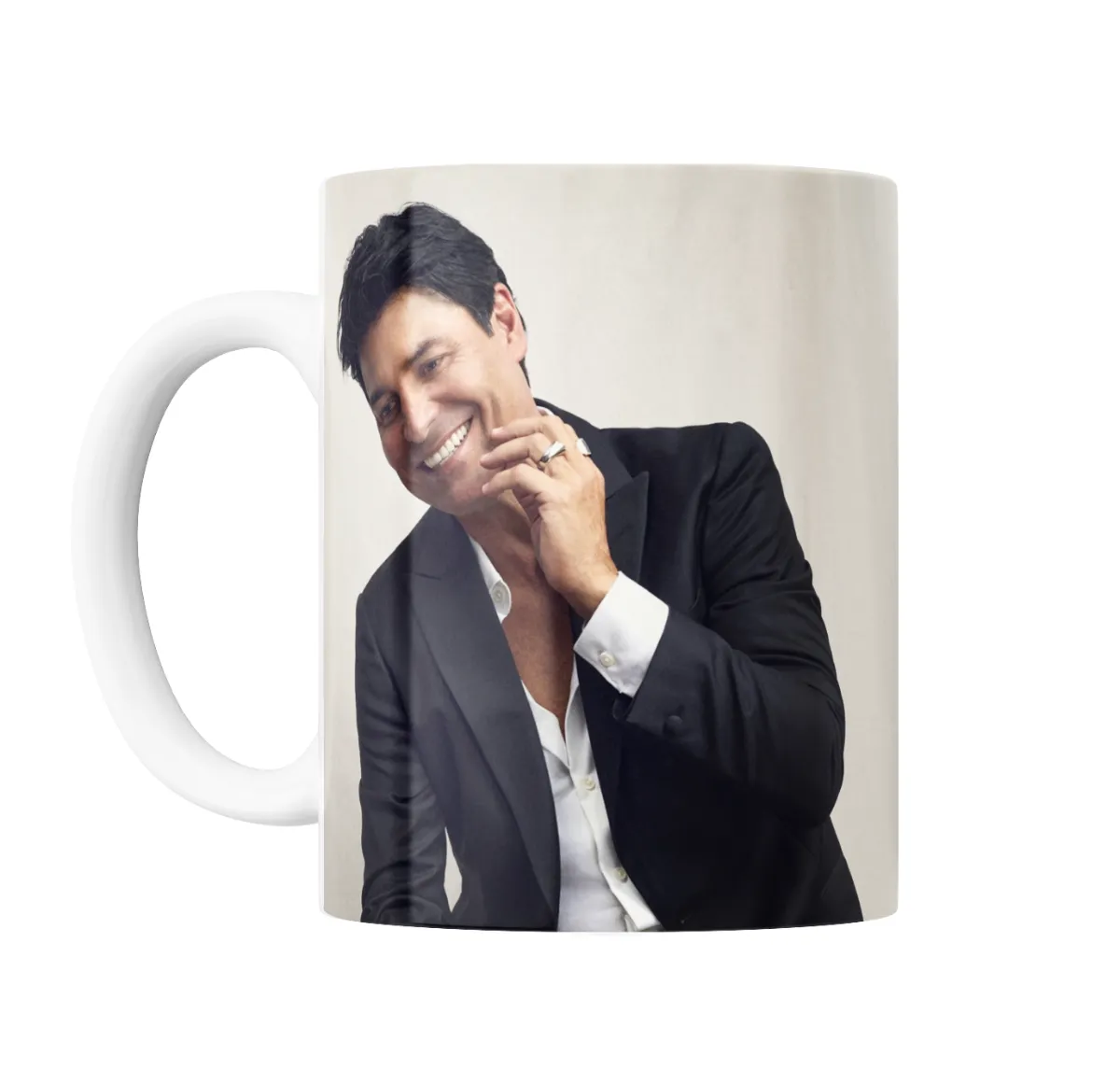 Taza de Cerámica Chayanne Retrato Sonrisa - vista 2