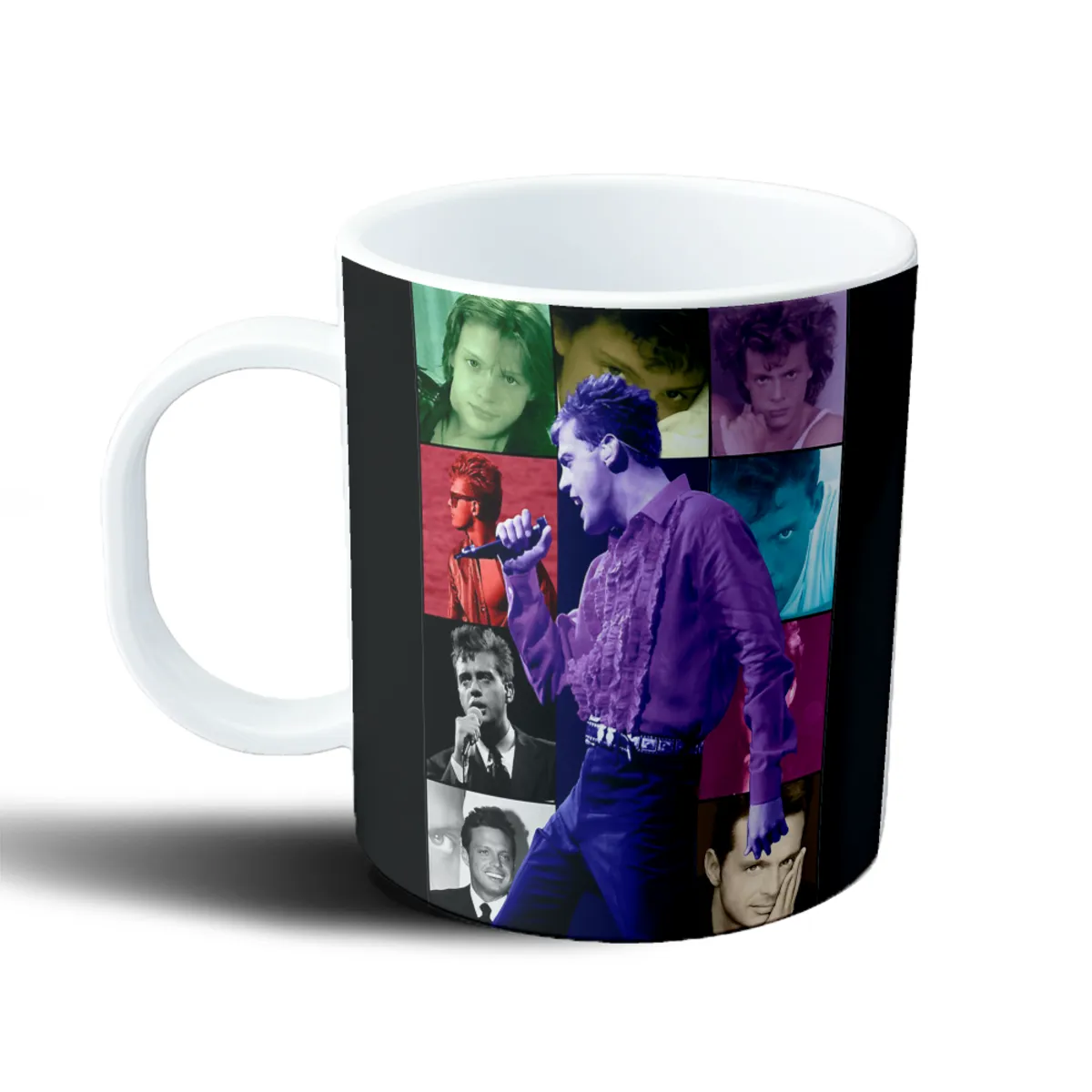 Taza de Plástico Luis Miguel Collage Multicolor - vista 2