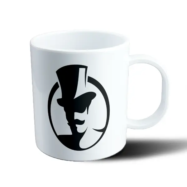Taza de Plástico Lupin Silueta Sombrero de Copa