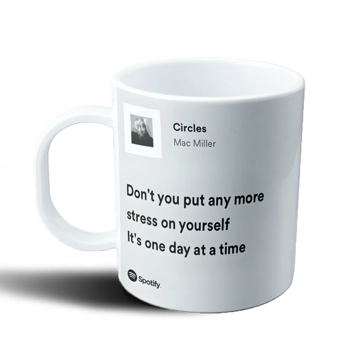 Taza de Plástico Mac Miller Circles Spotify - vista 2