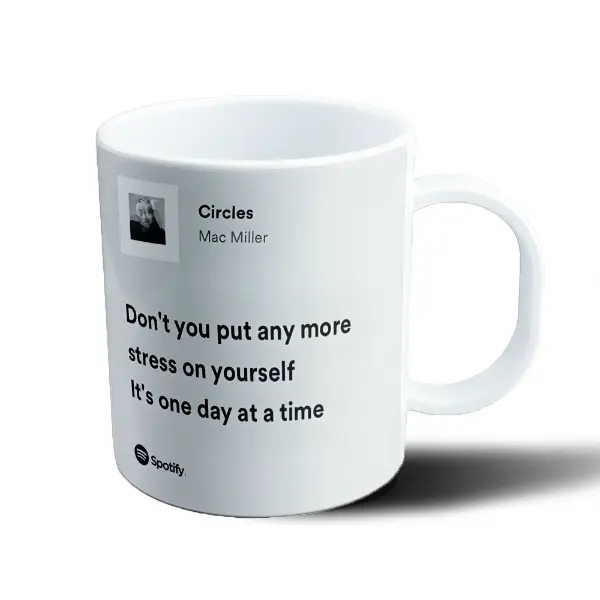 Taza de Plástico Mac Miller Circles Spotify