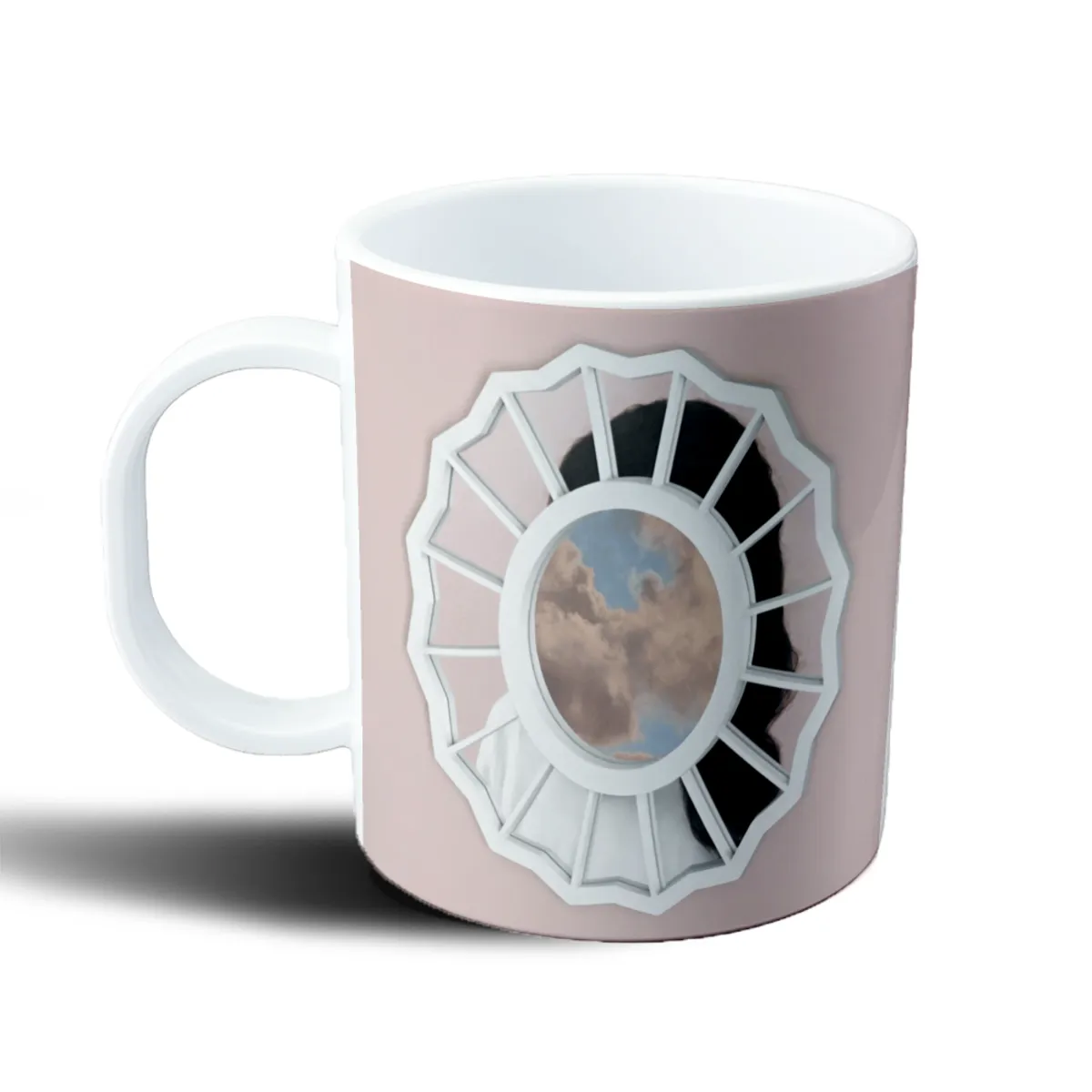Taza de Plástico Mac Miller Ventana con Nubes - vista 2