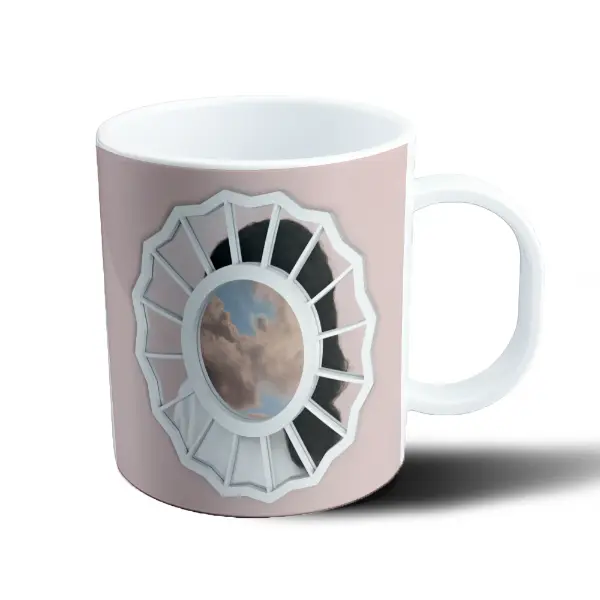 Taza de Plástico Mac Miller Ventana con Nubes