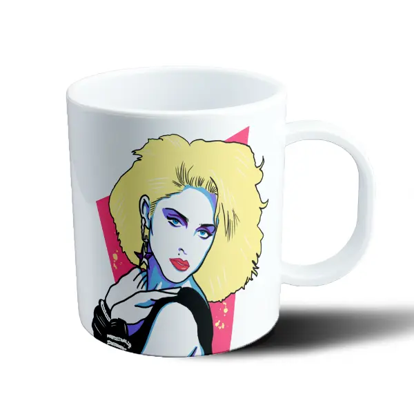Taza de Plástico Madonna Pop Art Retrato