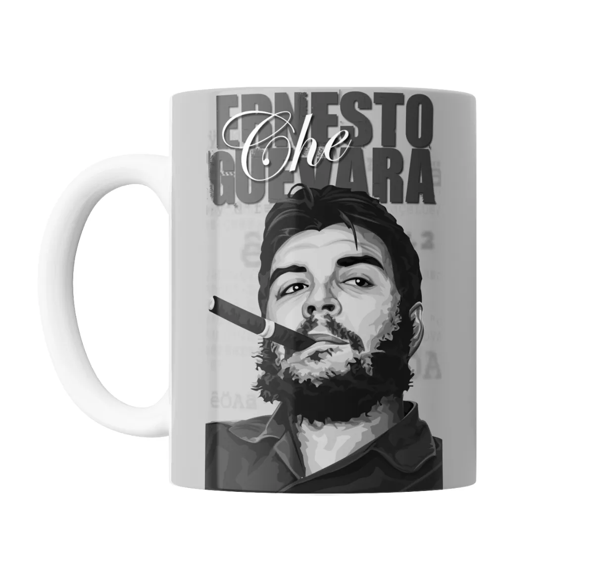 Taza de Cerámica Che Guevara Ernesto Retrato con Habano - vista 2