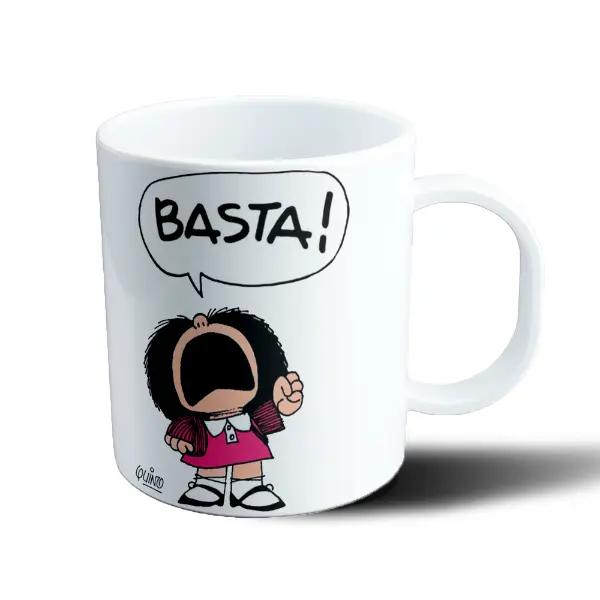 Taza de Plástico Mafalda Basta