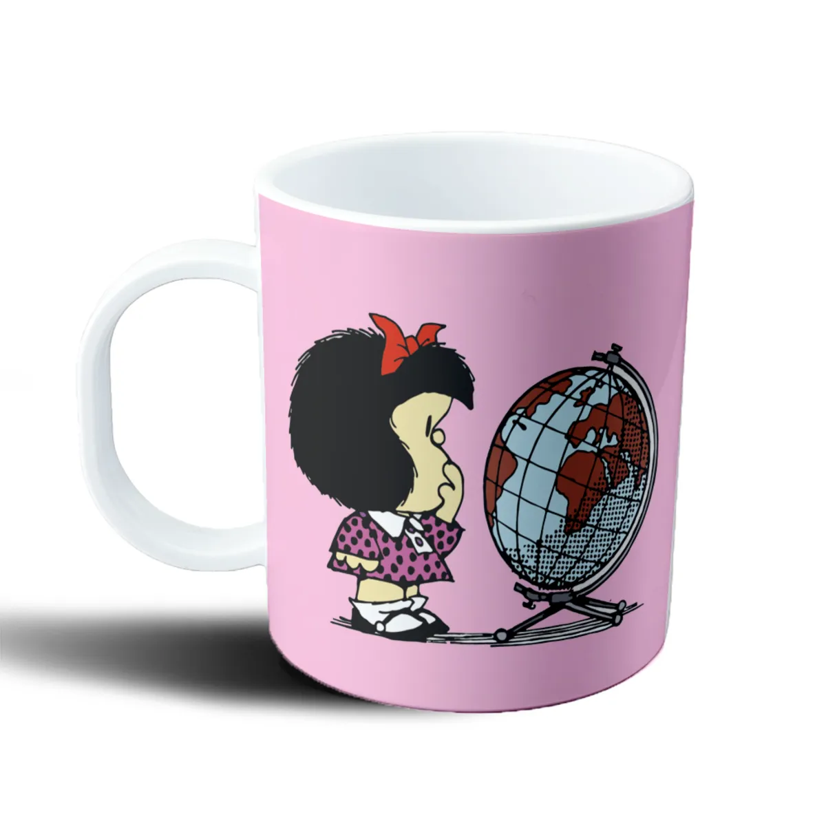 Taza de Plástico Mafalda y el Globo Terráqueo - vista 2
