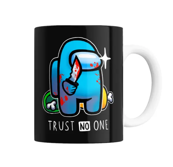Taza de Cerámica Among Us Tripulante Azul Trust No One