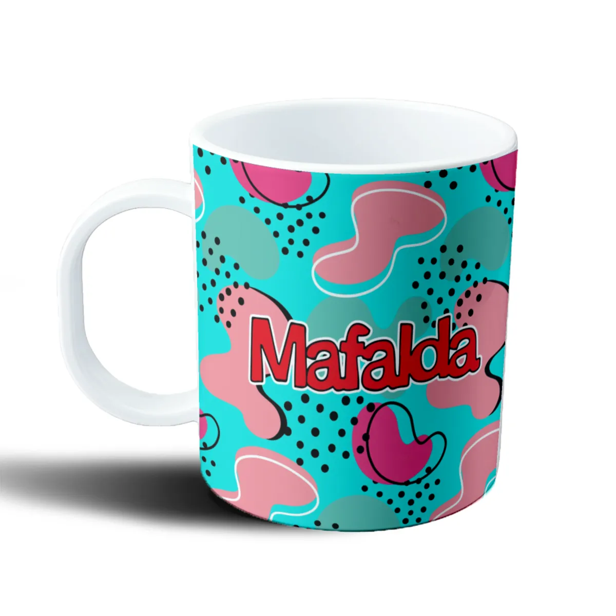 Taza de Plástico Mafalda Pop Art Verano con Lentes - vista 2