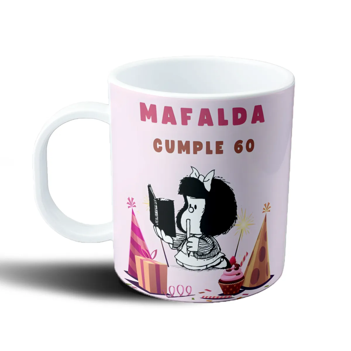Taza de Plástico Mafalda Cumple 60 - vista 2