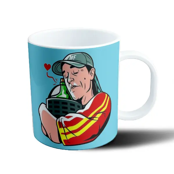 Taza de Plástico Mala Fama Abrazo a la Damajuana
