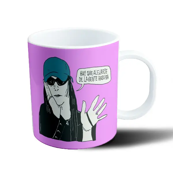 Taza de Plástico Mala Fama Hay que alejarse de la gente basura