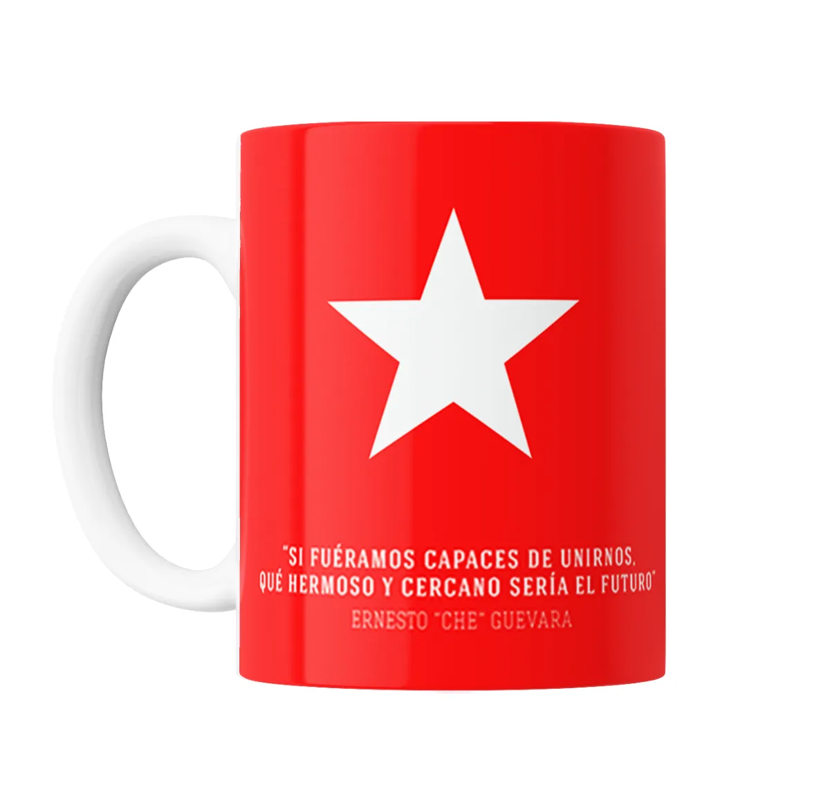 Taza de Cerámica Che Guevara Estrella Roja Frase - vista 2