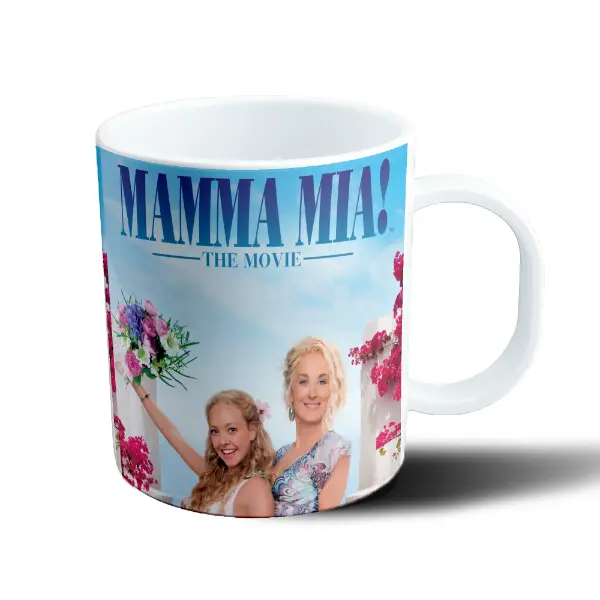 Taza de Plástico Mama Mia La Pelicula Ramo y Mar Egeo