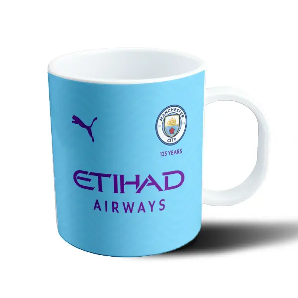 Taza de Plástico Manchester City Camiseta Titular 125 Años