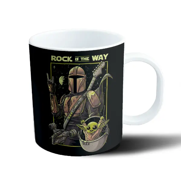 Taza de Plástico Star Wars The Mandalorian Rock is the Way Baby Yoda