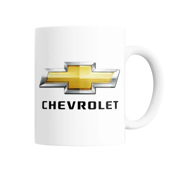 Taza de Cerámica Chevrolet Logo con Texto
