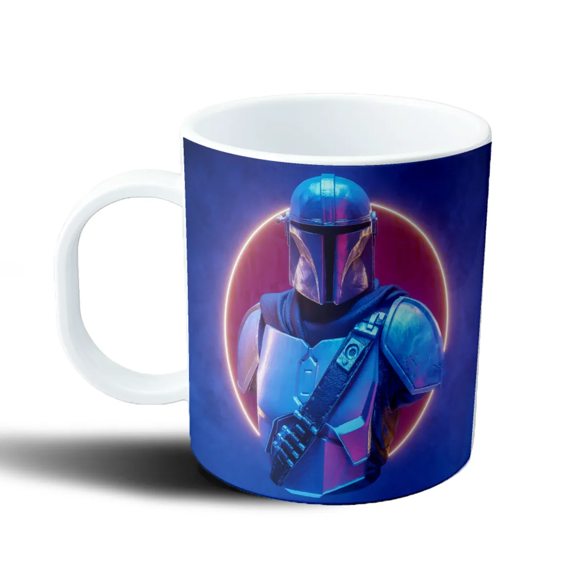 Taza de Plástico Mandalorian Neón - vista 2