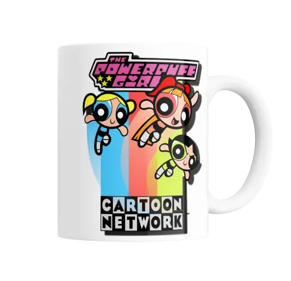 Taza de Cerámica Chicas Superpoderosas Burbujas Bellota Floritas