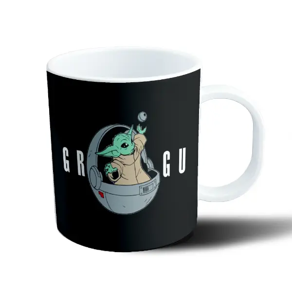 Taza de Plástico Star Wars The Mandalorian Baby Yoda Grogu en Nave