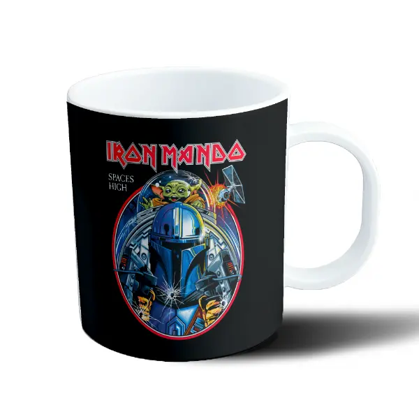 Taza de Plástico Star Wars The Mandalorian Iron Mando Spaces High