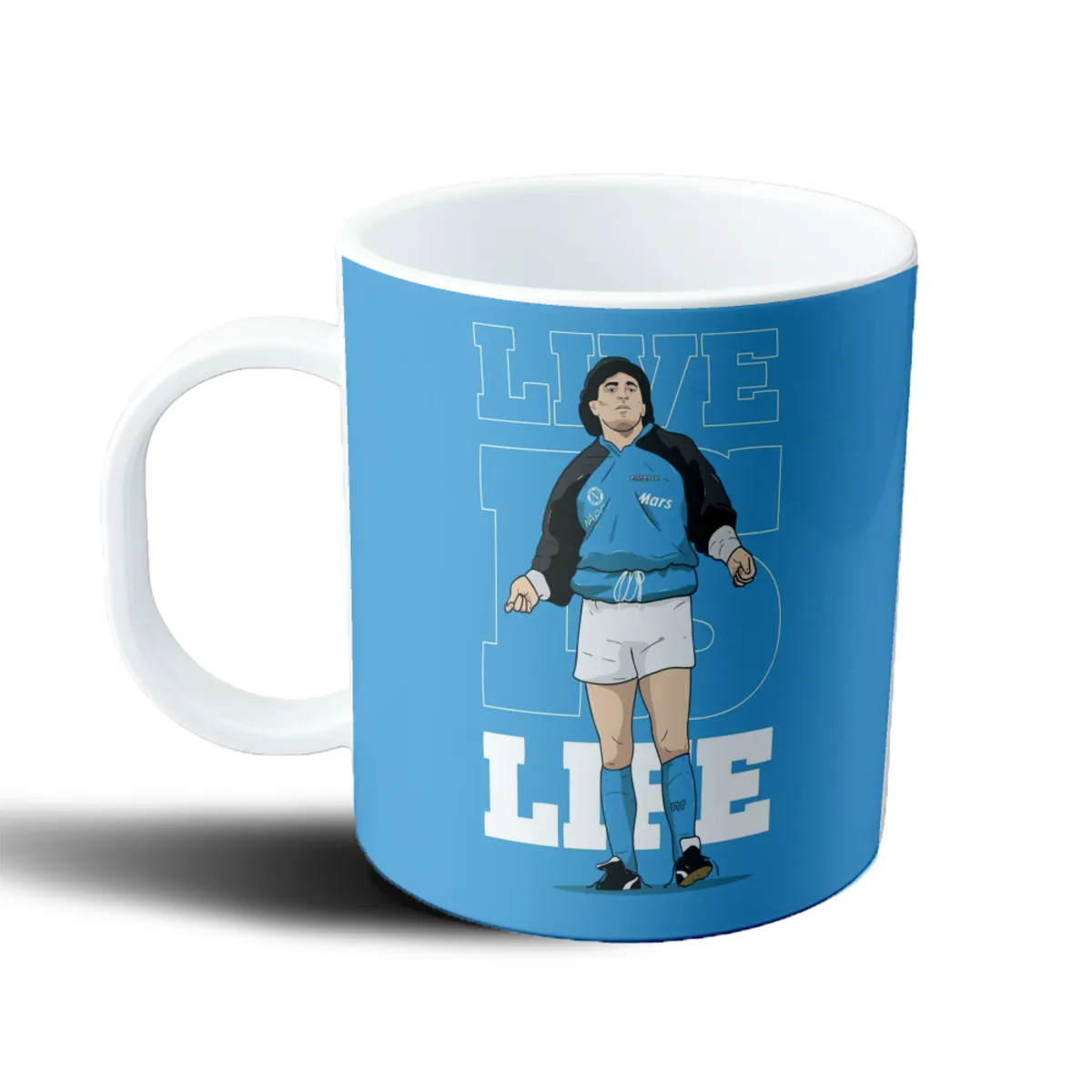 Taza de Plástico Maradona Live Life Napoli - vista 2