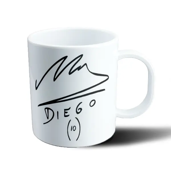 Taza de Plástico Diego Maradona Firma (10)