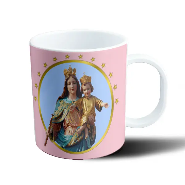 Taza de Plástico Maria Auxiliadora con Niño Jesús