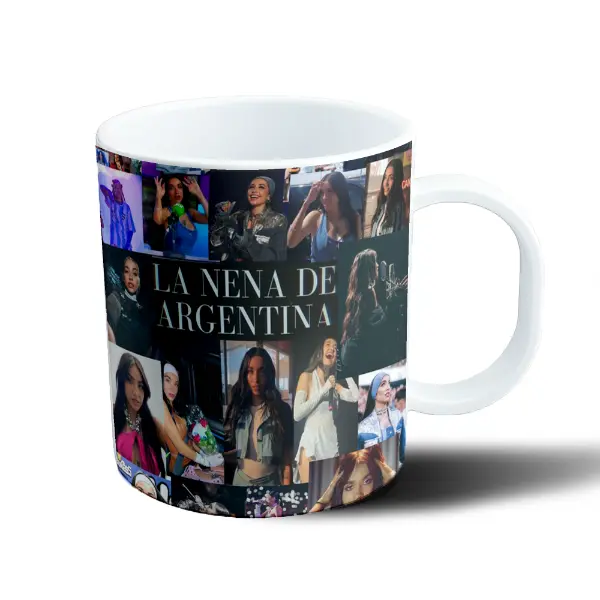Taza de Plástico Maria Becerra La Nena de Argentina