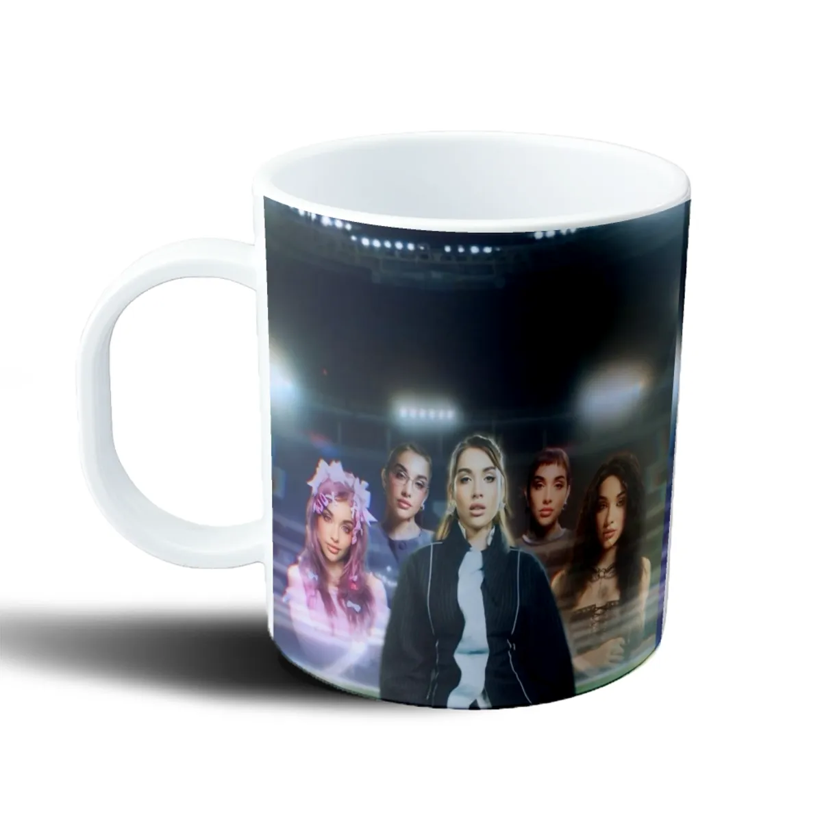 Taza de Plástico Maria Becerra Collage Cinco Looks - vista 2