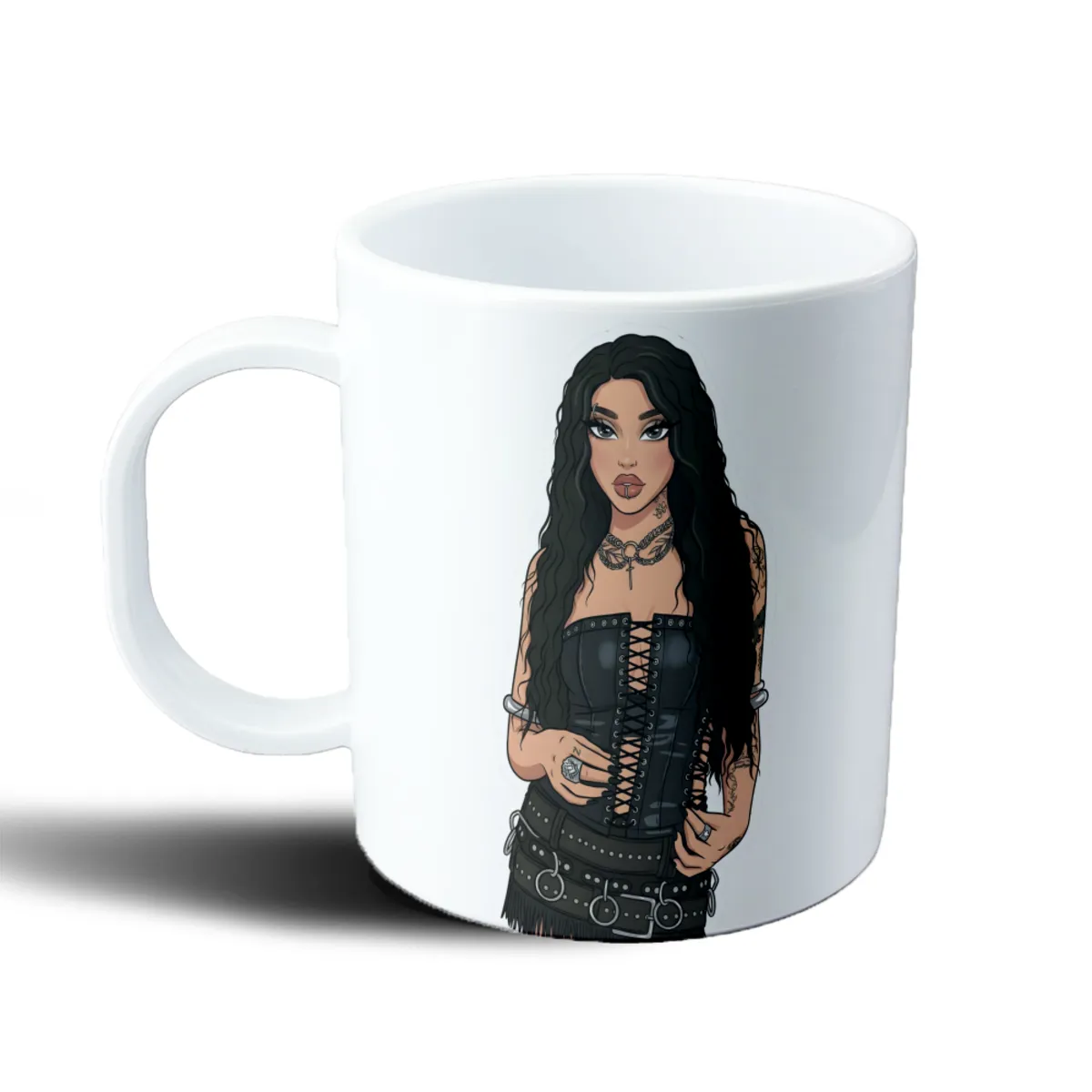 Taza de Plástico Maria Becerra Look Rockero - vista 2