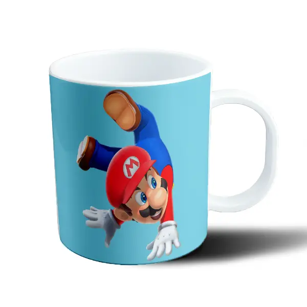Taza de Plástico Mario Bros Mario Haciendo Acrobacia