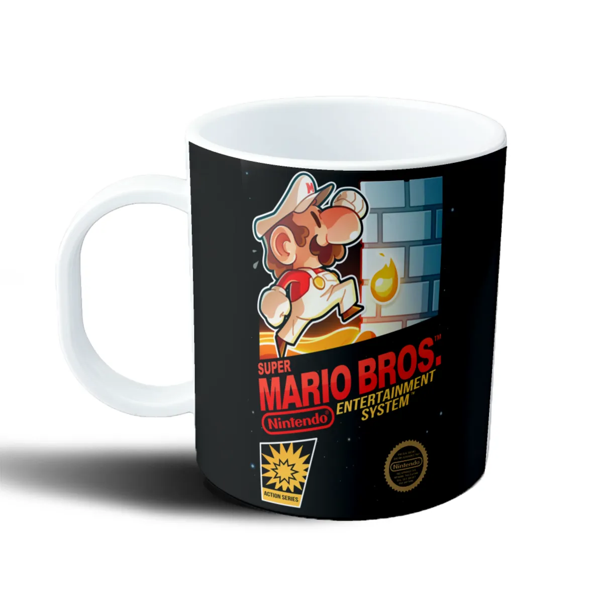 Taza de Plástico Super Mario Bros Mario Fire Flower Cartucho NES - vista 2