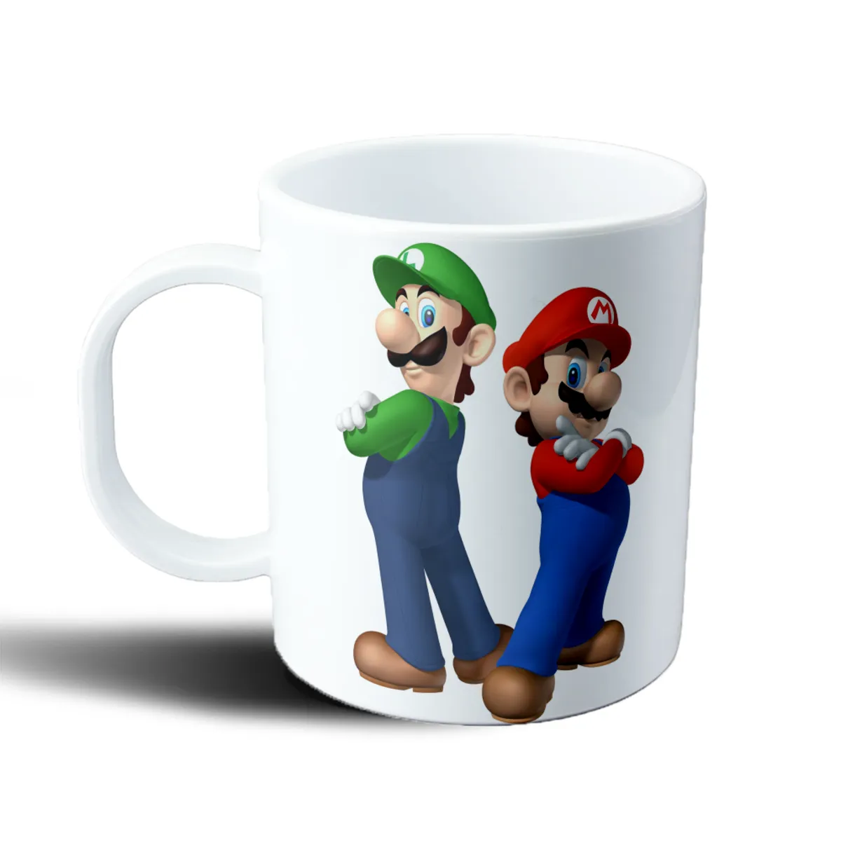 Taza de Plástico Mario Bros Mario y Luigi Espalda con Espalda - vista 2