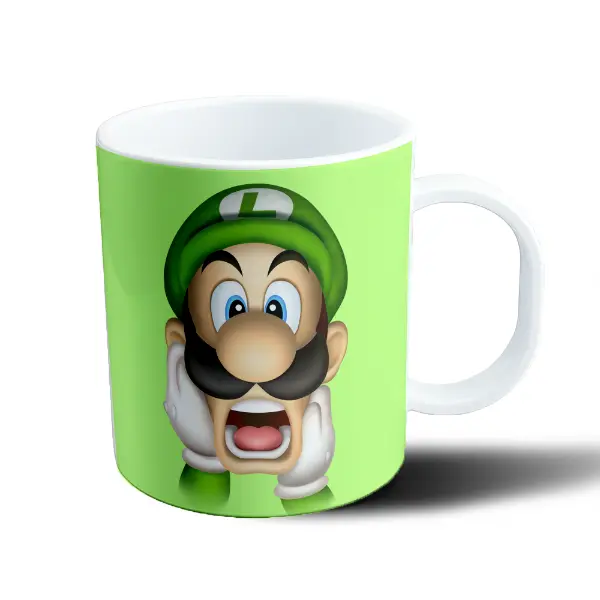 Taza de Plástico Mario Bros Luifi Gritando