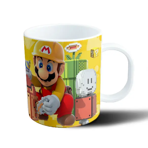 Taza de Plástico Mario Bros Mario Maker