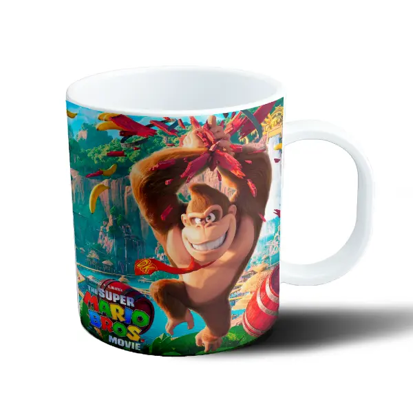 Taza de Plástico Mario Bros Donkey Kong Película