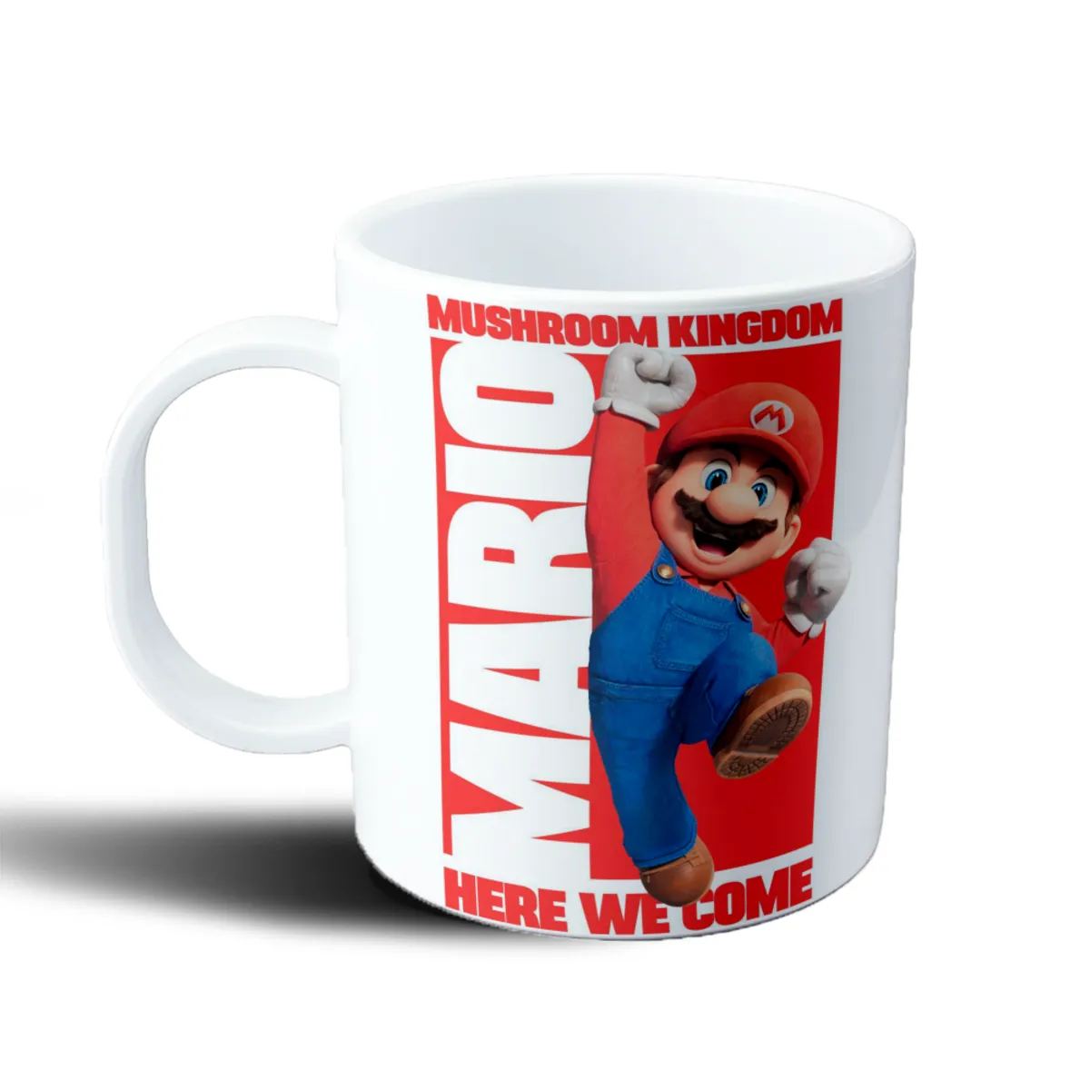 Taza de Plástico Mario Bros Mario Mushroom Kingdom Here We Come - vista 2