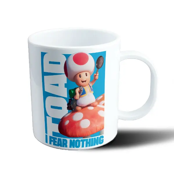 Taza de Plástico Super Mario Bros Toad Fear Nothing