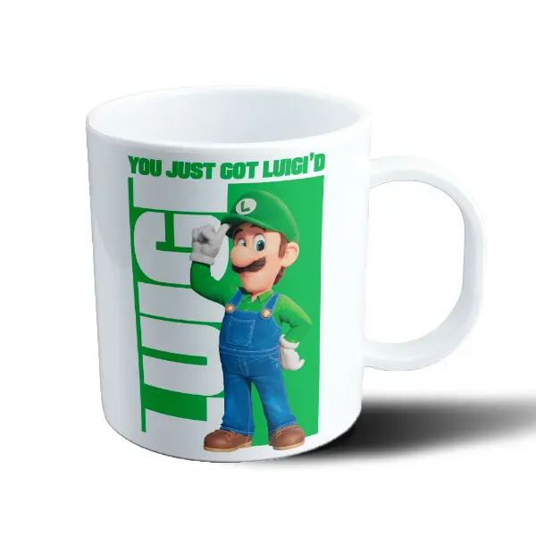 Taza de Plástico Super Mario Bros Luigi You Just Got Luigi'd