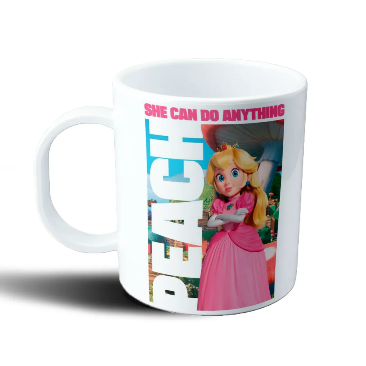 Taza de Plástico Mario Bros Princesa Peach She Can Do Anything - vista 2
