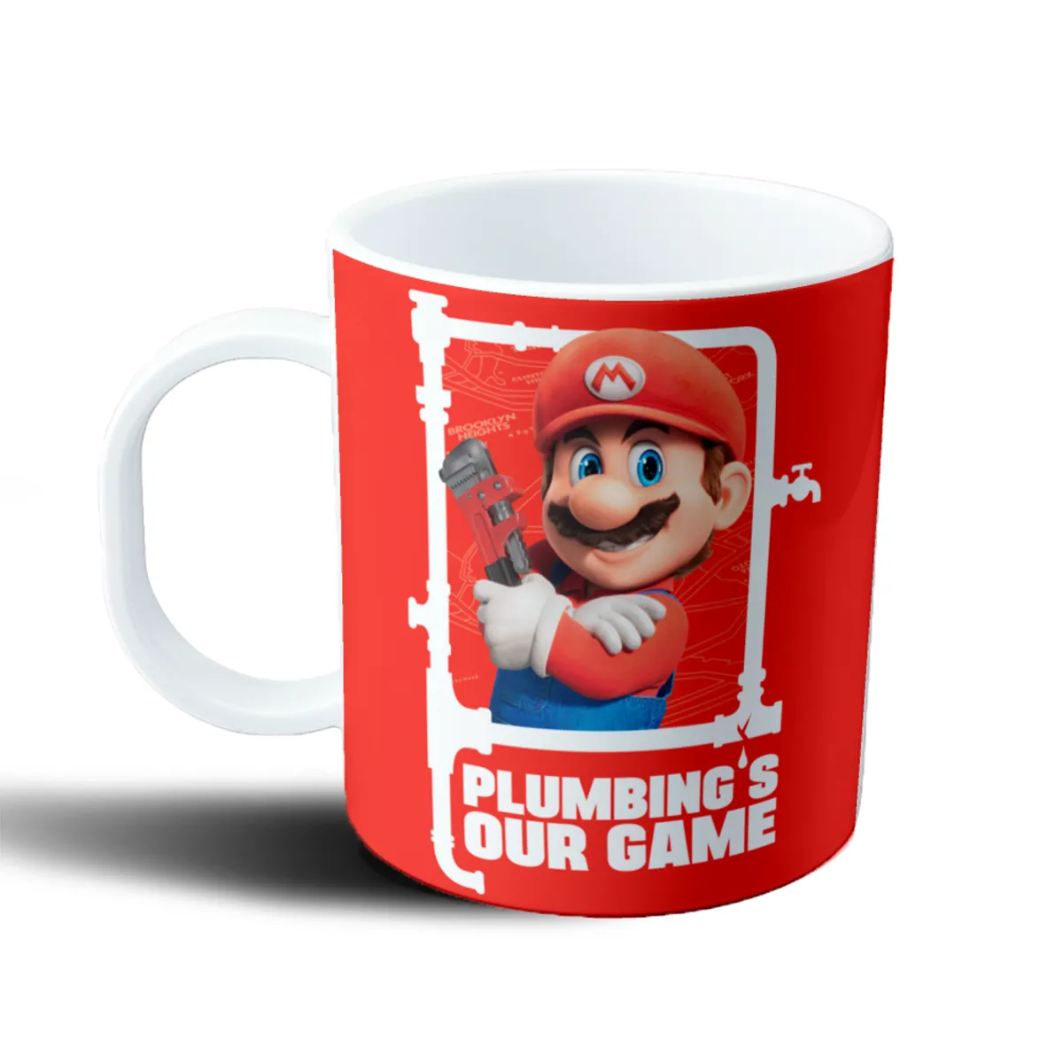 Taza de Plástico Super Mario Bros Plumbing's Our Game - vista 2