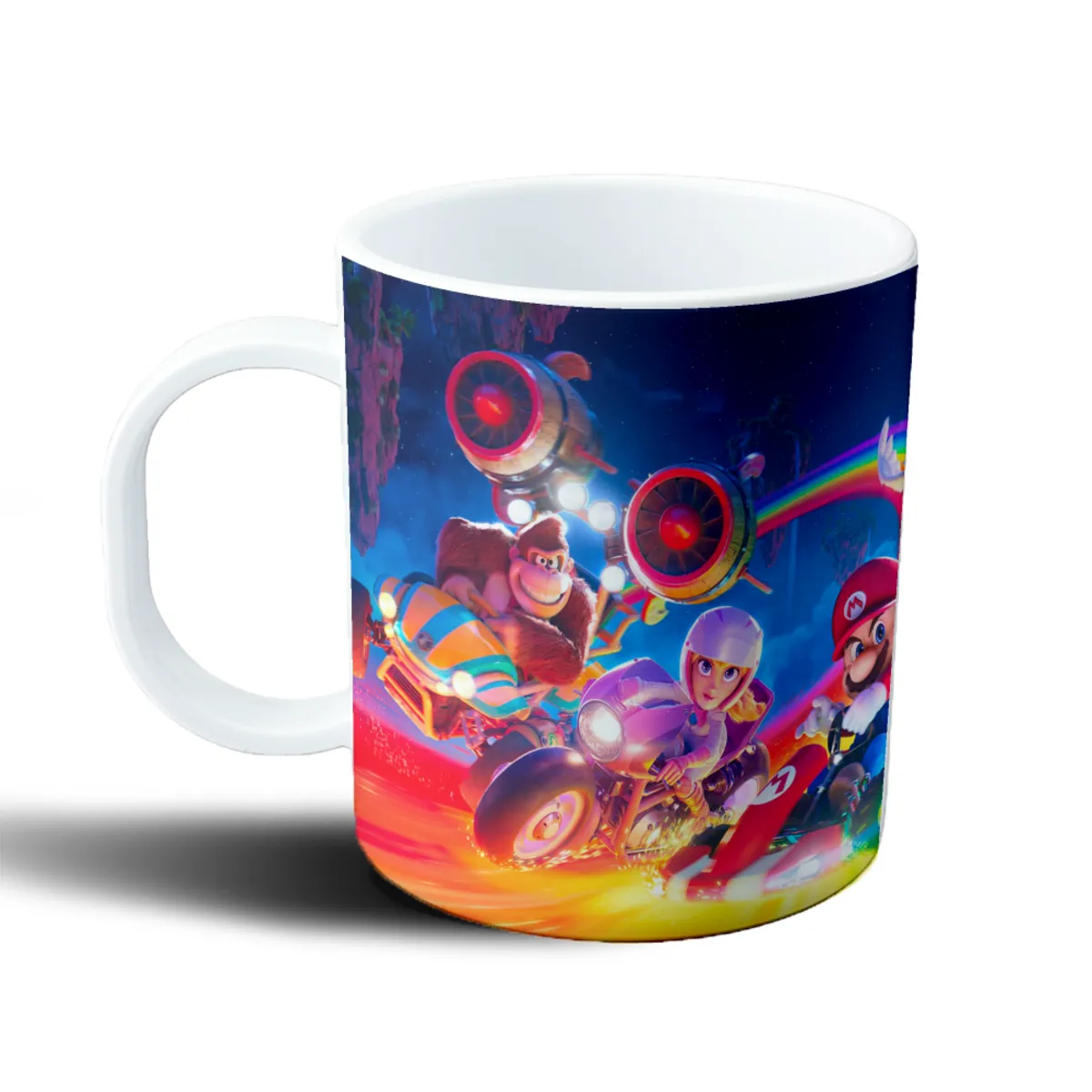 Taza de Plástico Mario Bros Mario Kart Arcoíris - vista 2