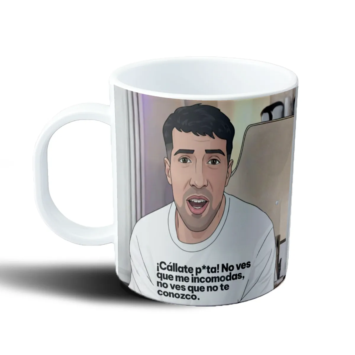 Taza de Plástico Martin Cirio No Ves Que Me Incomodas - vista 2