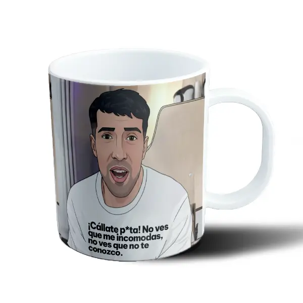 Taza de Plástico Martin Cirio No Ves Que Me Incomodas