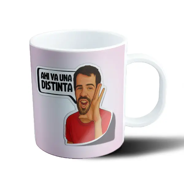 Taza de Plástico Martin Cirio Ahi Va Una Distinta