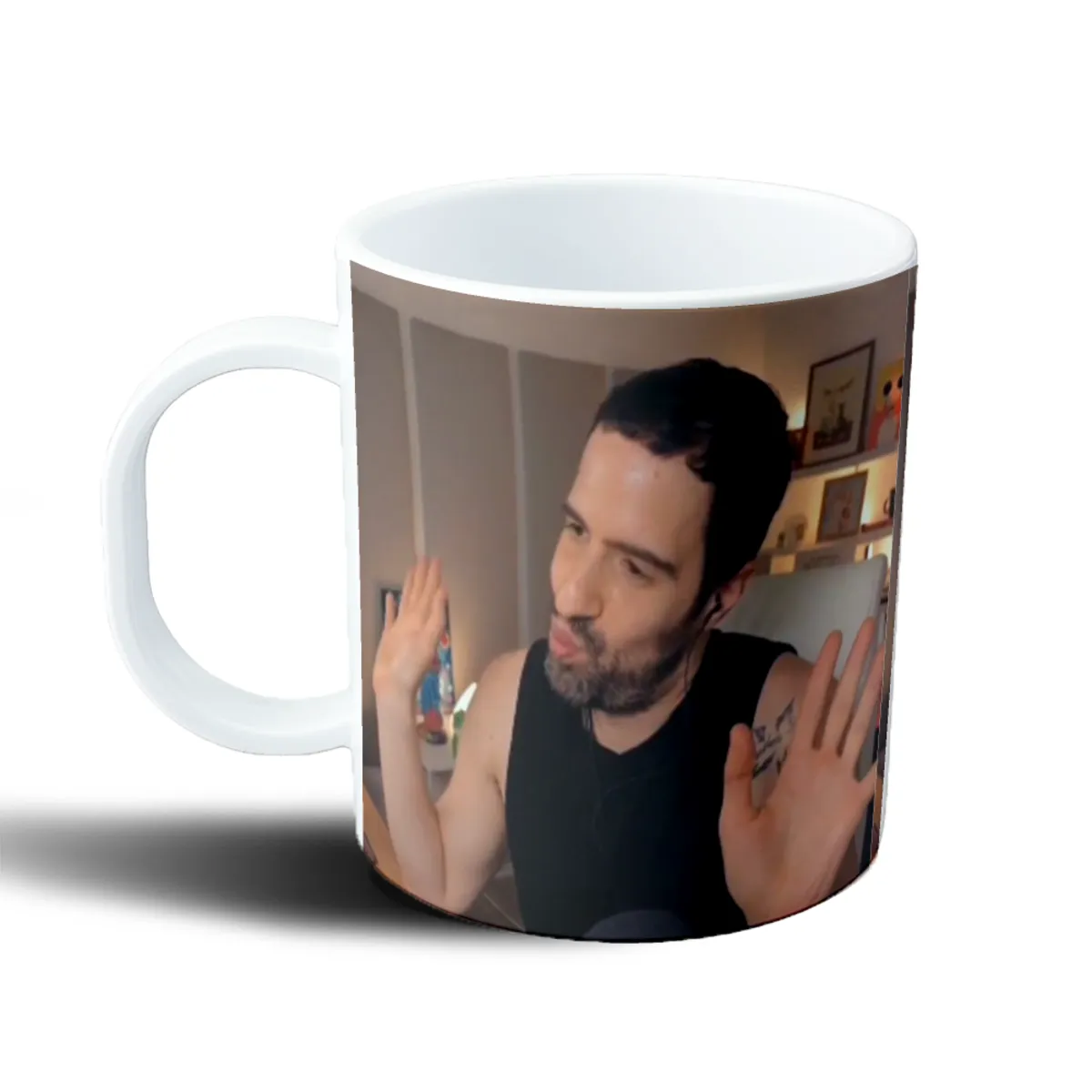 Taza de Plástico Martin Cirio Gesticulando - vista 2