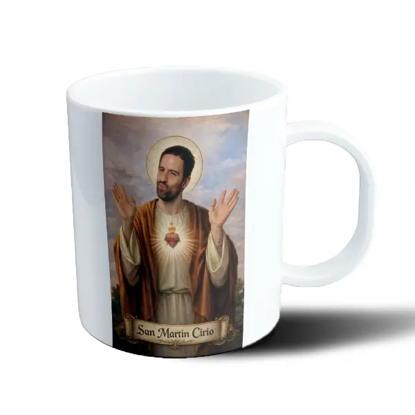 Taza de Plástico Martin Cirio San Martín Cirío Sagrado Corazón