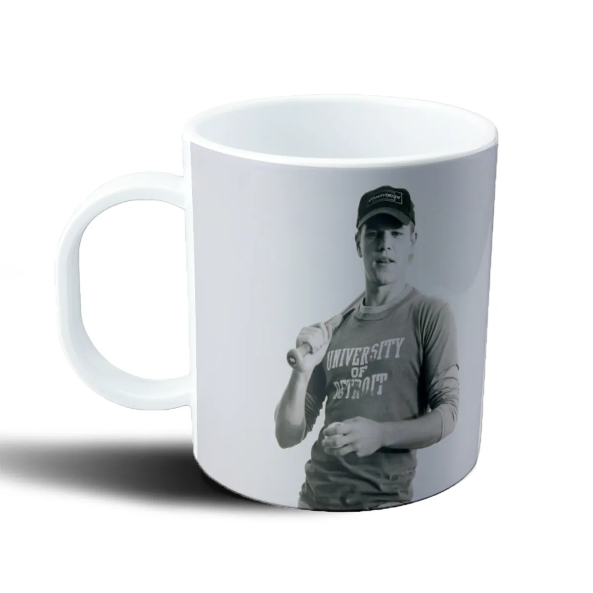 Taza de Plástico Matt Damon con Bate y Gorra - vista 2