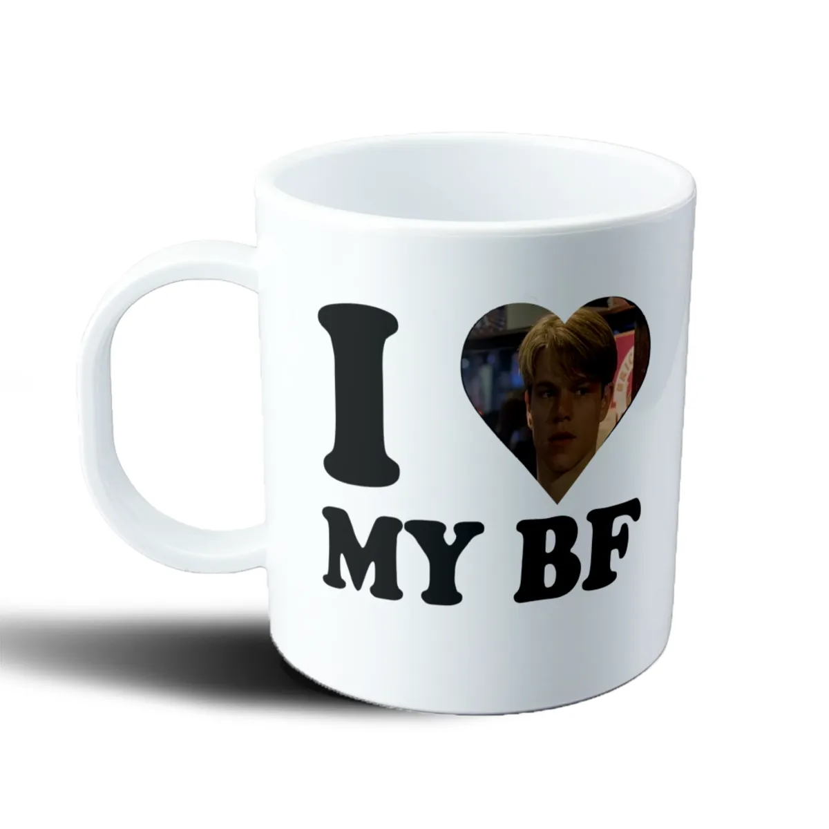Taza de Plástico Matt Damon I Love My BF - vista 2